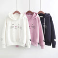 Hoodies Sweatshirt Women Top Cat Printing Shirt Loose Oversize Sweatshirt